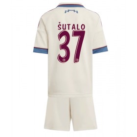 Ajax Josip Sutalo #37 Tredje Kläder Barn 2025-26 Kortärmad (+ Korta byxor)